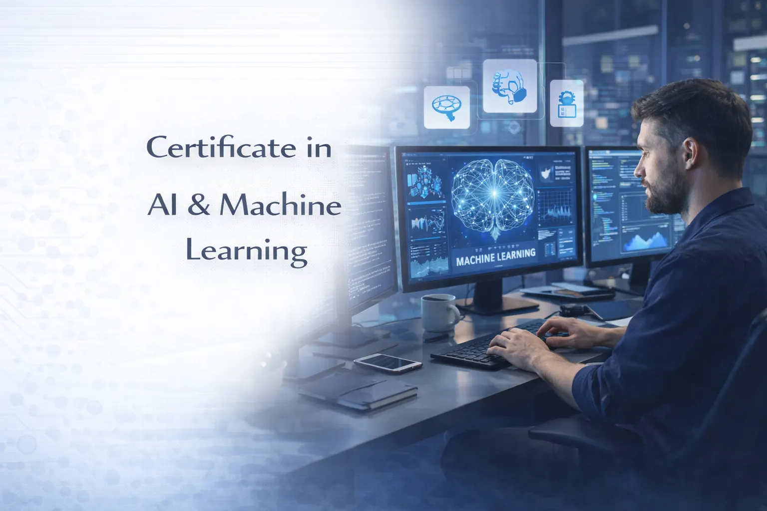 Certificate in AI and ML programme cover