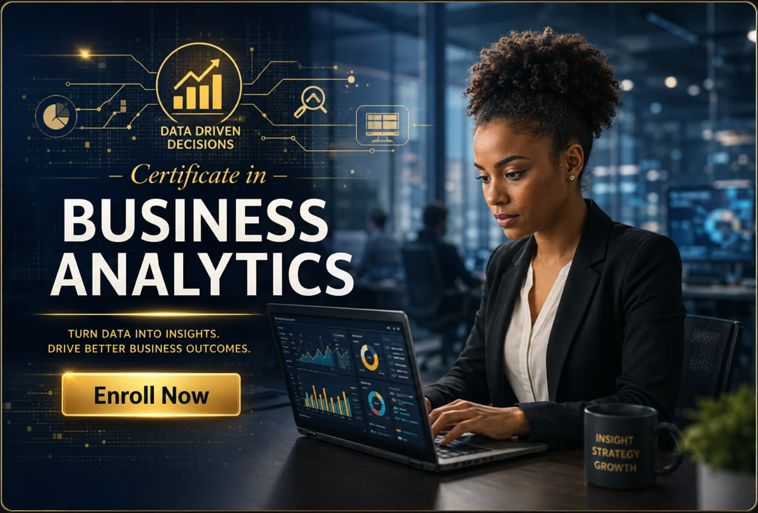 Certificate in Business Analytics programme cover