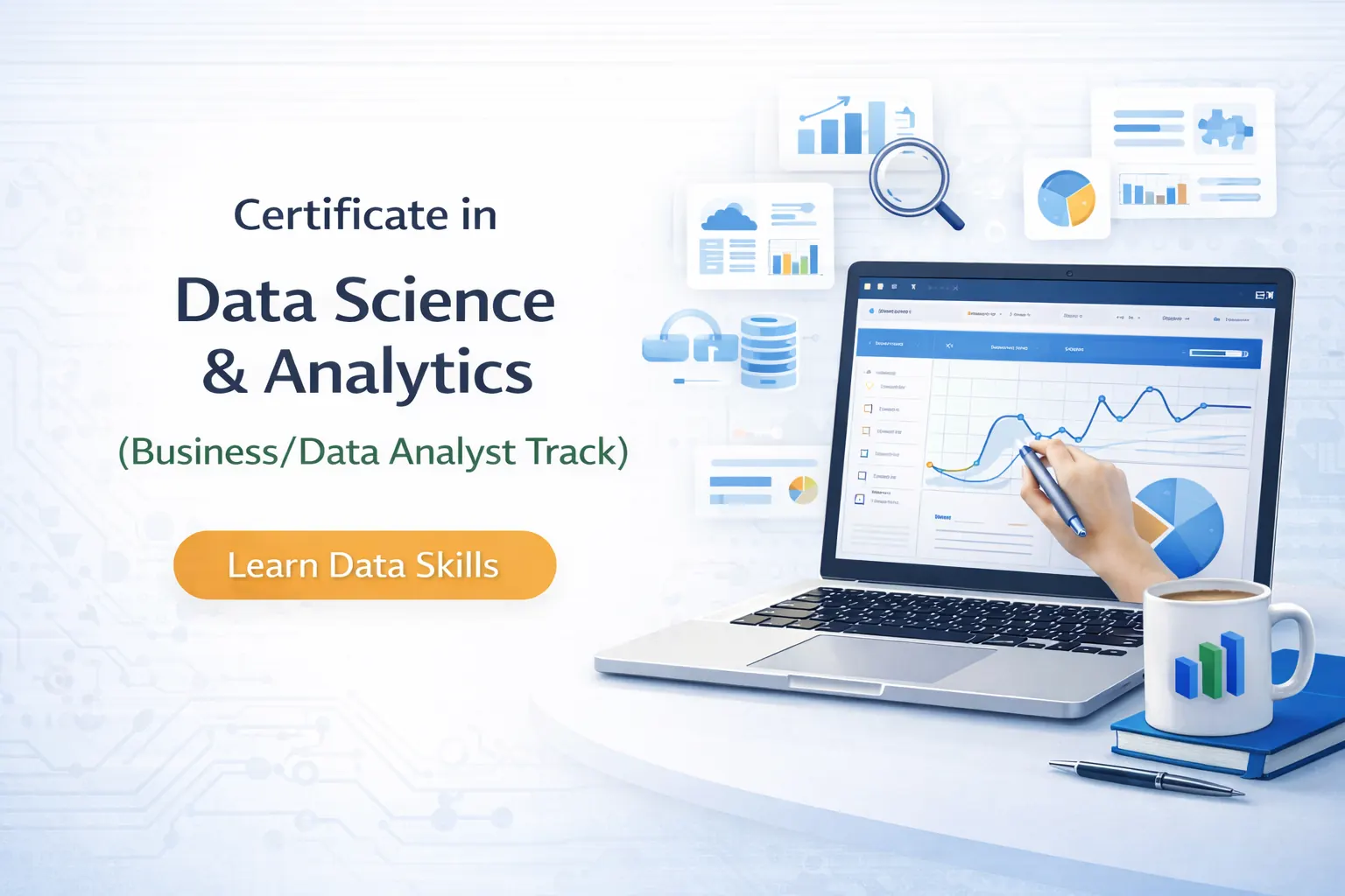 Certificate in Data Science & Analytics (Business/Data Analyst Track) programme cover