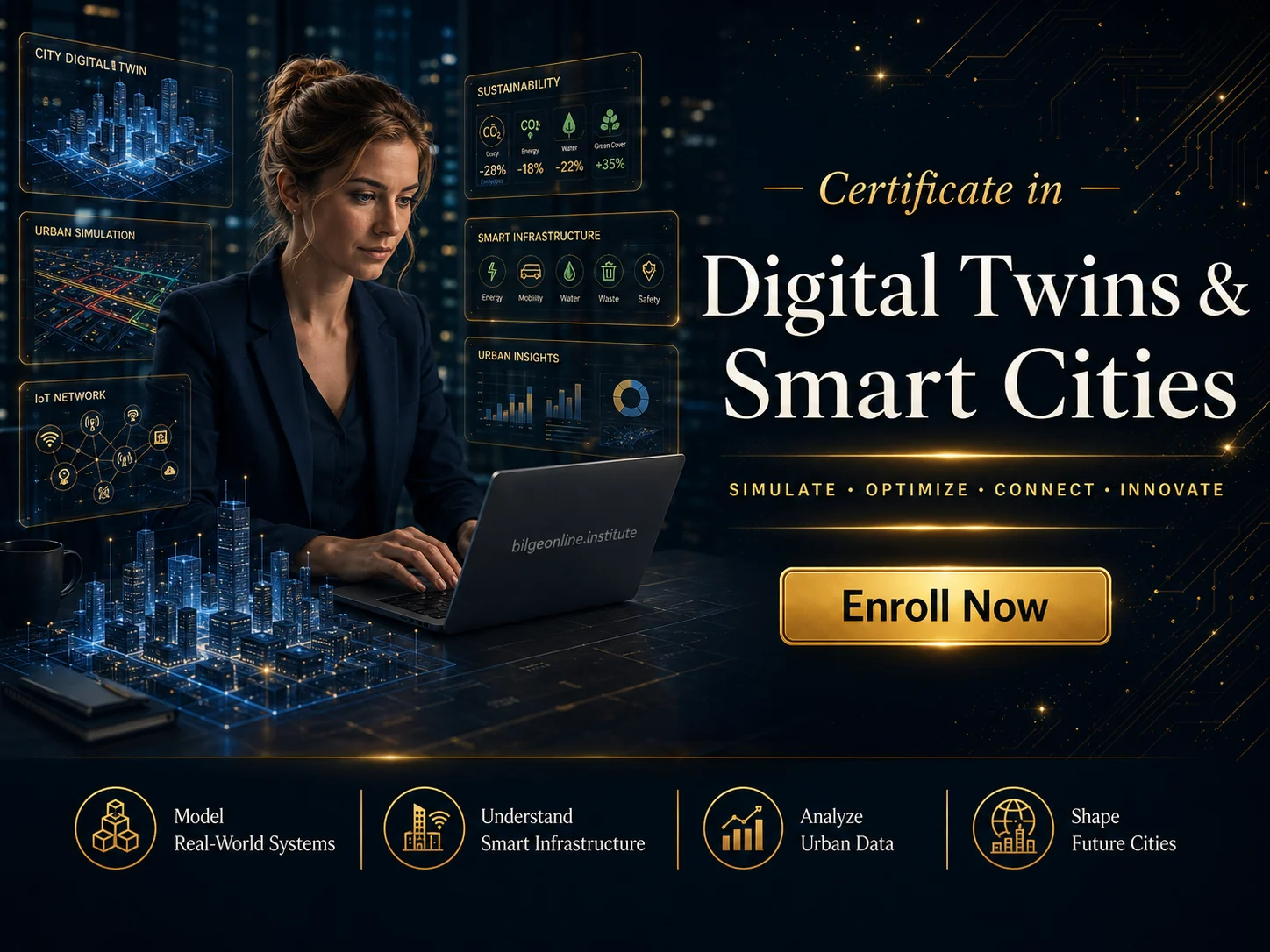 Certificate in Digital Twins & Smart Cities programme cover
