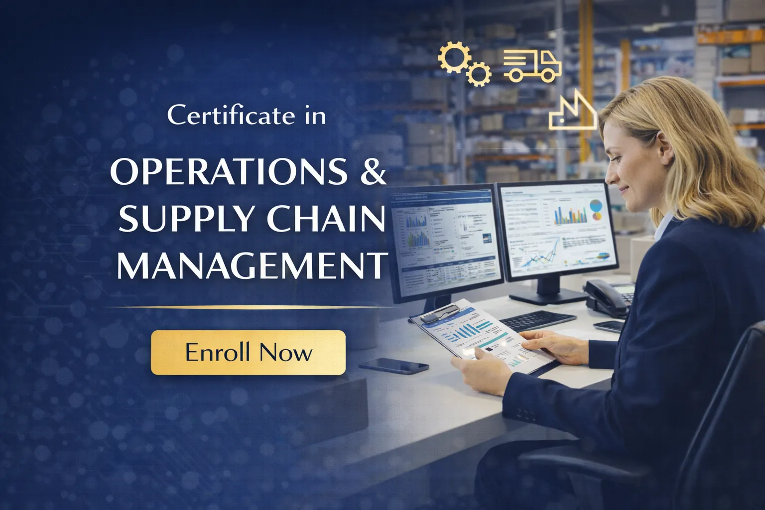 Certificate in Operations & Supply Chain Management programme cover