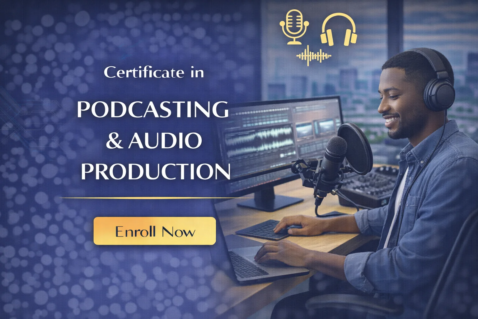 Certificate in Podcasting & Audio Production programme cover