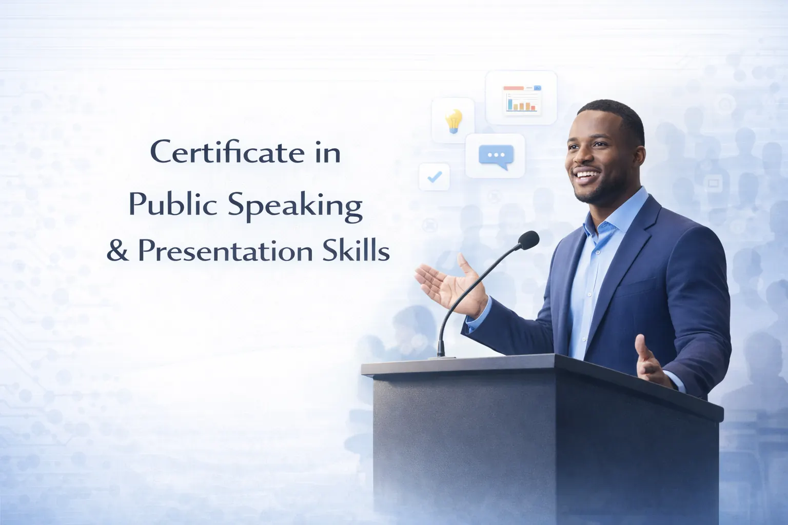 Certificate in Public Speaking & Presentation Skills (Professional Communication + Leadership Track) programme cover