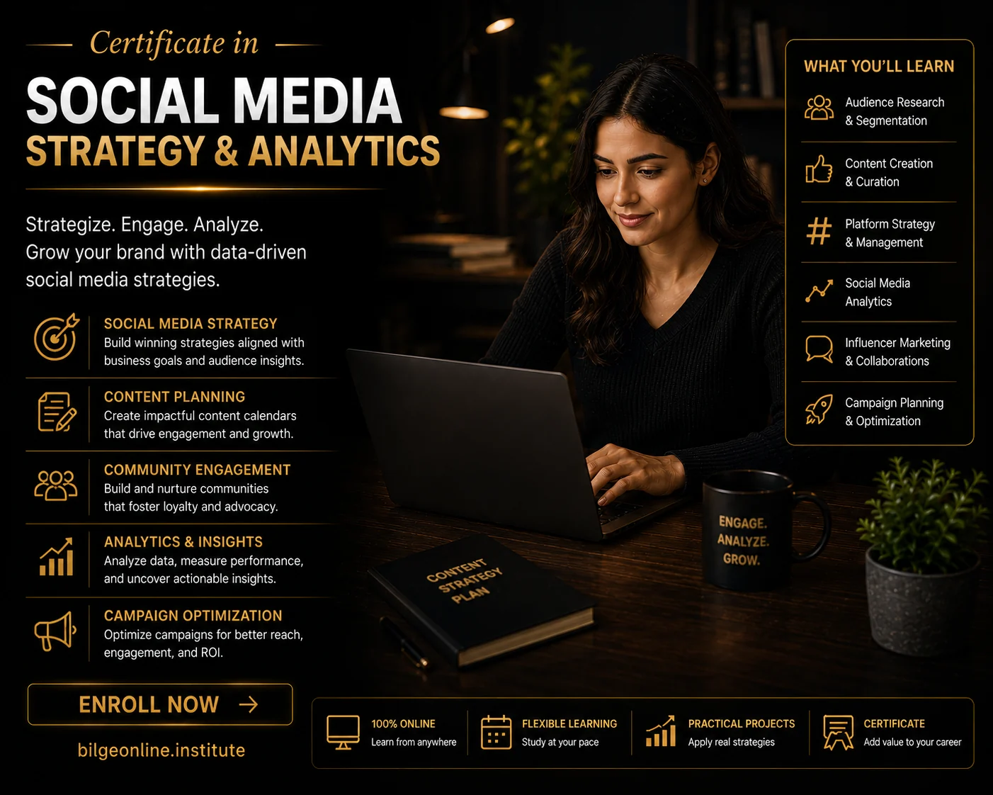 Certificate in Social Media Strategy & Analytics programme cover