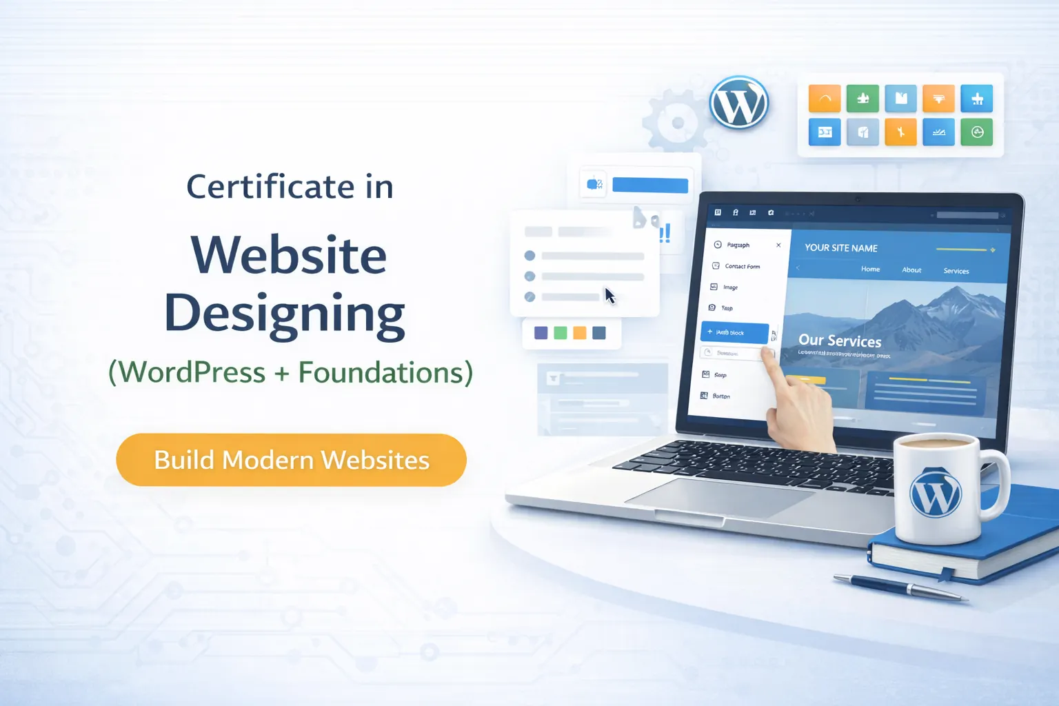 Certificate in Website Designing (WordPress + Practical Web Foundations) programme cover