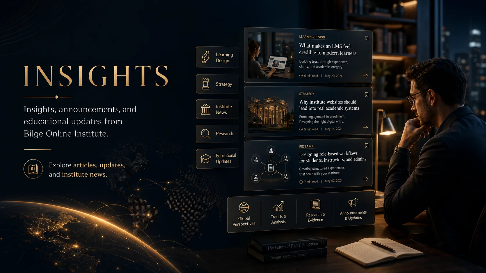 Bilge insights, announcements, and educational updates hero